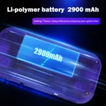 Back view of AMPOWN Mini Zero 28 handheld game player