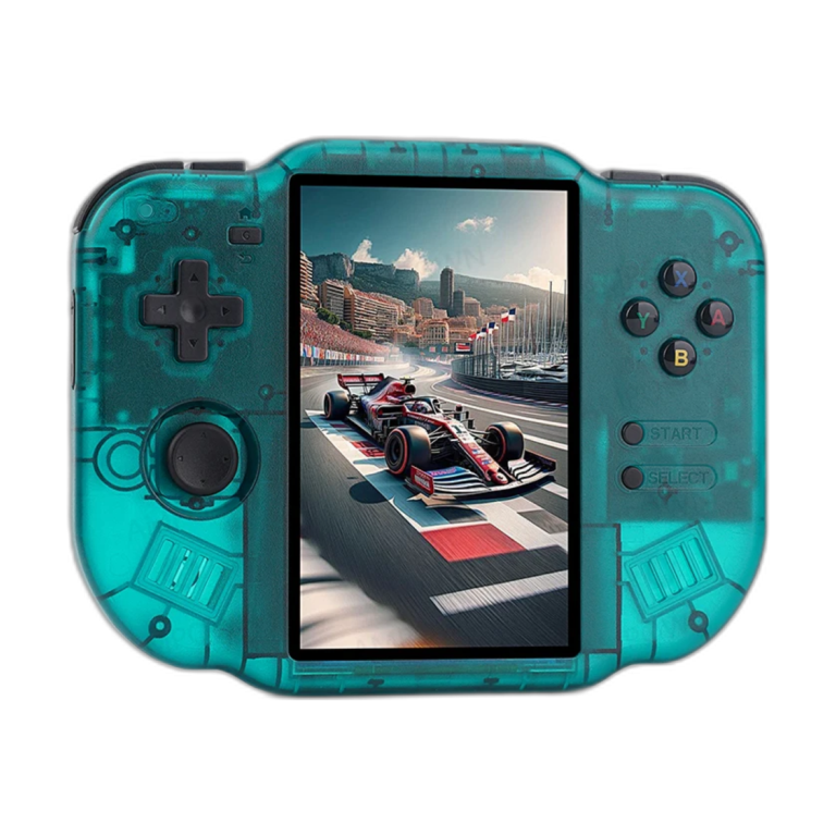 AMPOWN ZERO 40 handheld game console with 4-inch IPS touchscreen in black