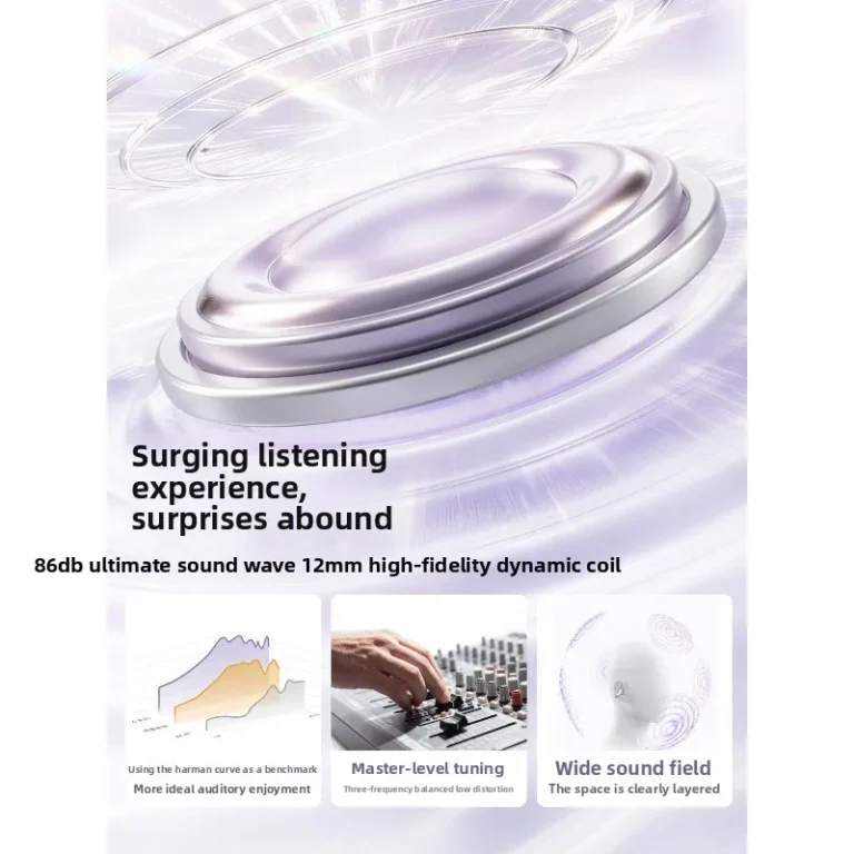 Close-up of ANKER Soundcore C50i ear clip Bluetooth headphones