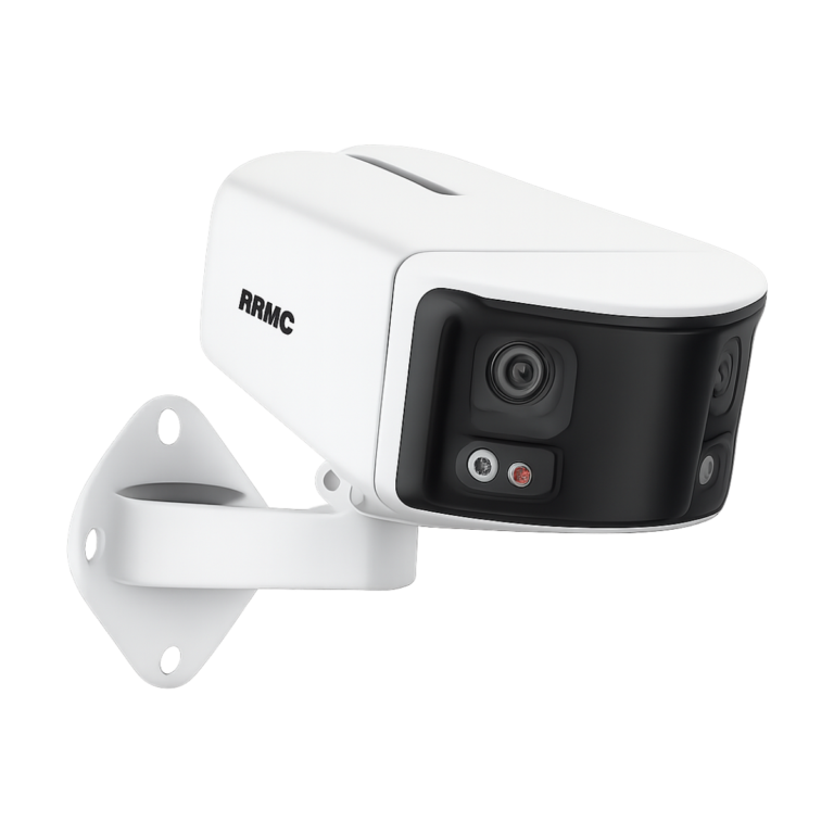 ANNKE 8MP dual lens 180 degree panoramic PoE security camera in white
