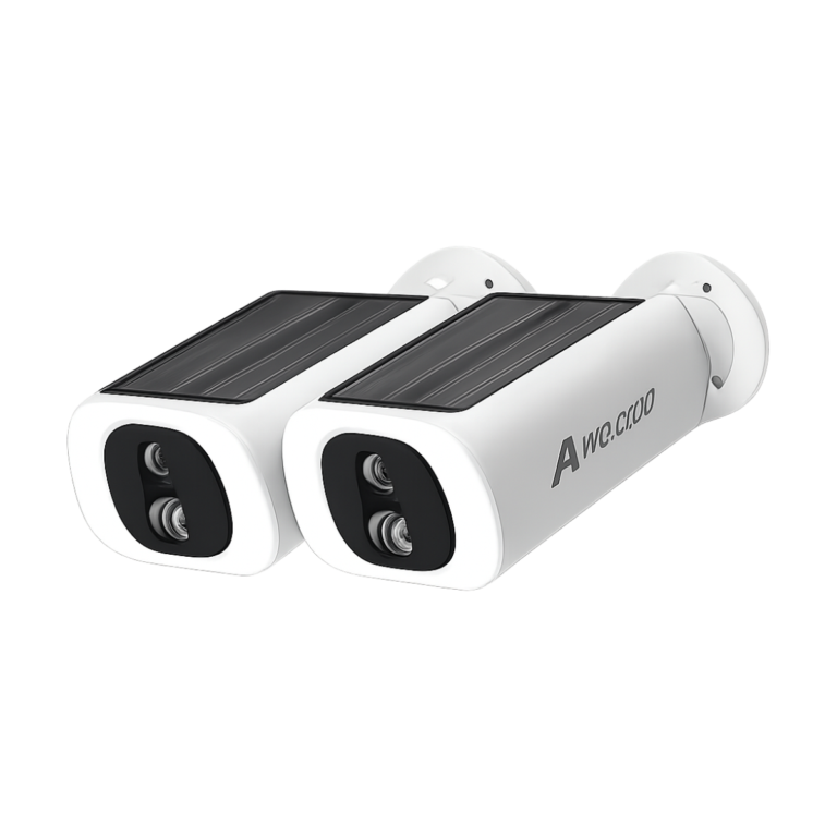 ANRAN 3MP outdoor solar-powered wireless security camera with floodlight and color night vision