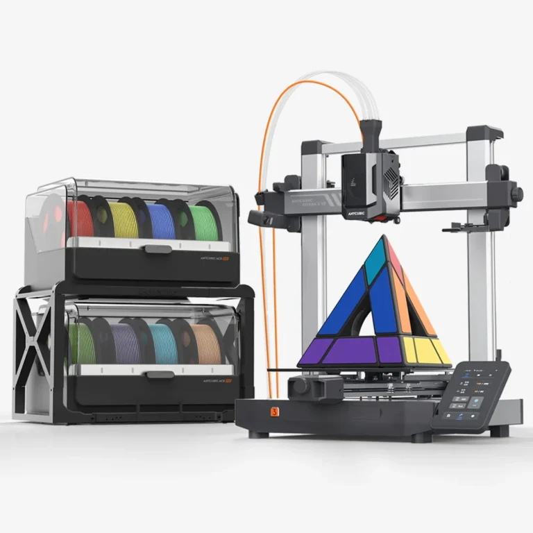 ANYCUBIC Kobra 3 V2 Combo 8-color FDM 3D printer with auto leveling and filament drying