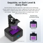 ANYCUBIC Photon Mono 4 AE resin 3D printer with activated carbon air purifier