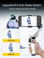 AOCHUAN Smart X2 3-Axis Handheld Gimbal with Extension Rod - Image 2