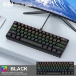 APAYADO K61 wired keyboard USB connection and compact design