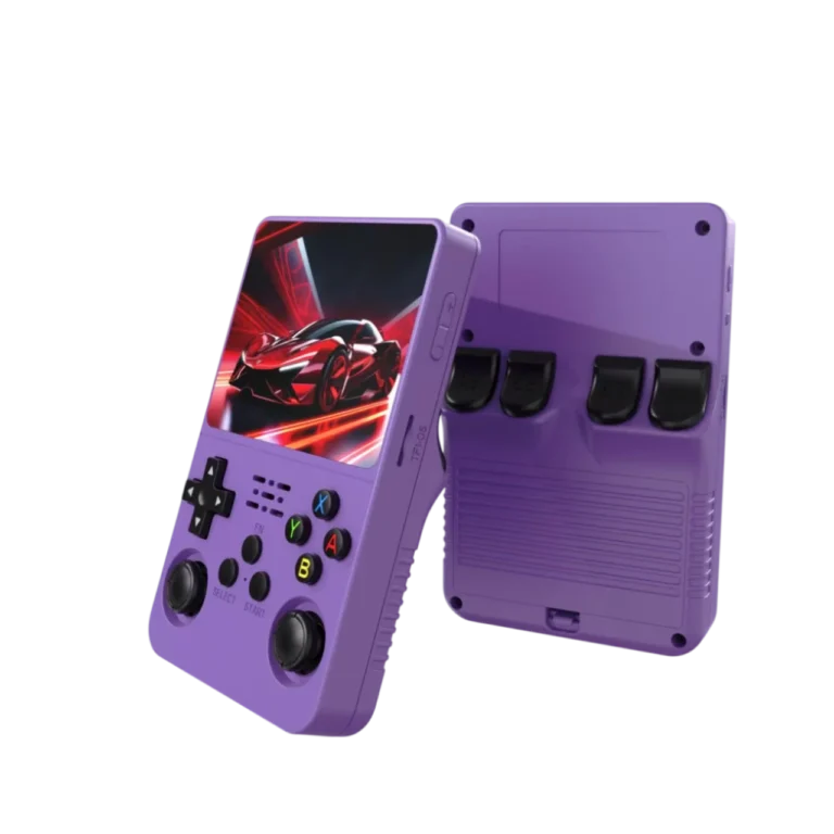 Side angle of ARKOS R36S portable retro gaming console