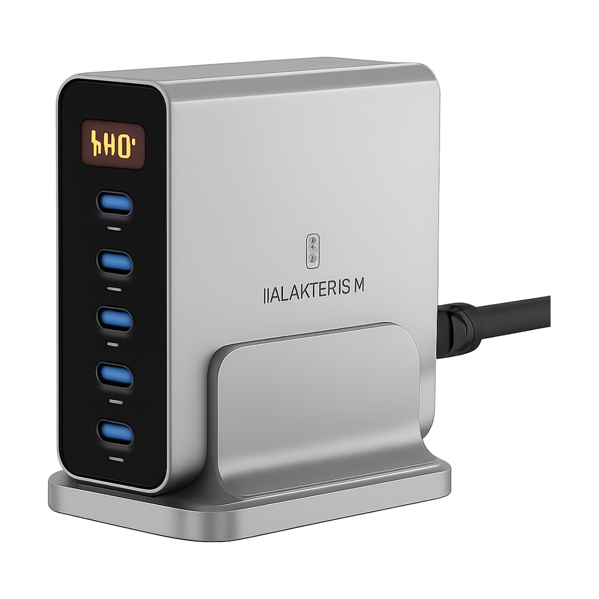 Front view of ASOMETECH 140W GaN Multi-Port USB-C Fast Charger