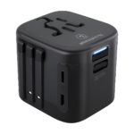 ASOMETECH international travel adapter with 2 USB and 2 Type C ports