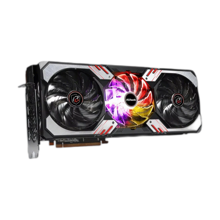 ASRock RX 6800 XT PG D 16G OC graphics card front view