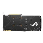 Side angle of ASUS GTX 1070 ROG Strix graphics card