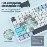 AULA F87 Pro 75% Wireless Hot-Swap RGB Mechanical Keyboard - Image 4