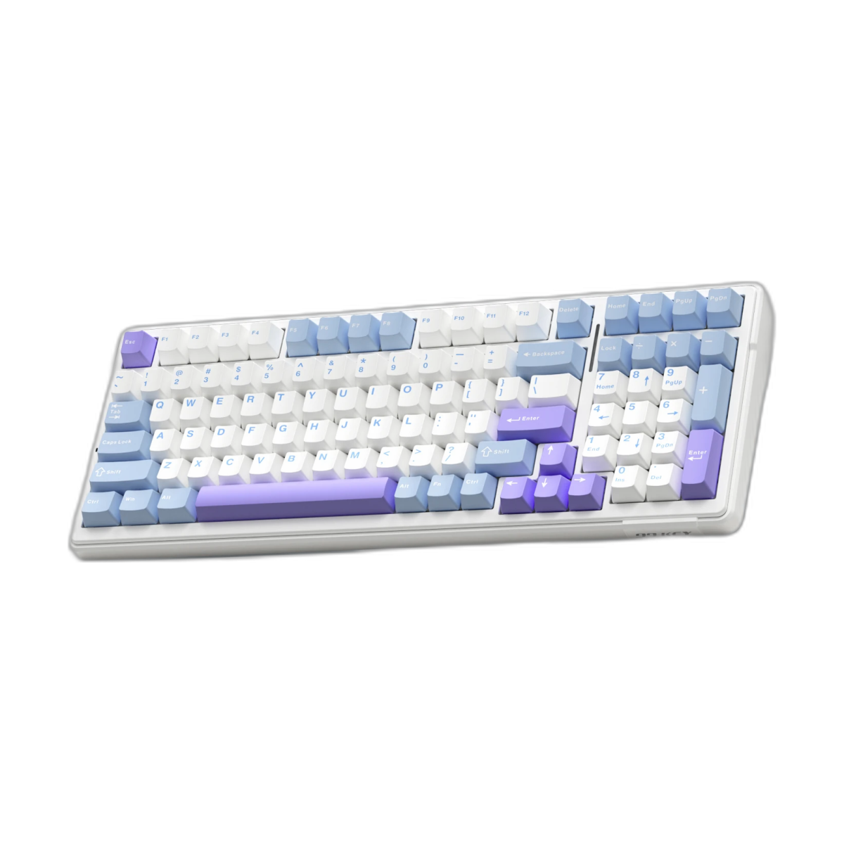 AULA F99 Wireless Mechanical Keyboard Tri-Mode Hot Swappable Custom Keyboard Gasket Structure for PC/Tablet/Xbox/PS4/PS5-bg-clean AULA F99 wireless hot-swappable mechanical keyboard with RGB lighting