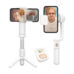AXNEN A10 handheld smartphone gimbal with fill light and extension rod