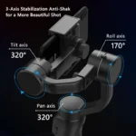 AXNEN F8 3-Axis Handheld Gimbal Stabilizer for Smartphones - Image 4