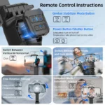 AXNEN HQ2 white model with built-in magnetic fill light illuminated