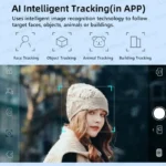 AXNEN HQ6 3-Axis Foldable Gimbal with Fill Light - Image 4