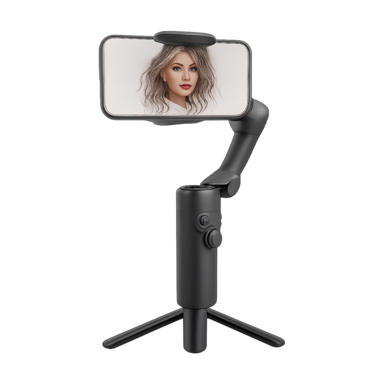 AXNEN M02 3-axis foldable handheld smartphone gimbal with detachable remote