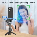 AXNEN Q19 AI 360° Face Tracking Gimbal with Fill Light - Image 2