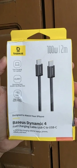 Baseus 100W Type-C to Type-C Fast Charging Cable photo review