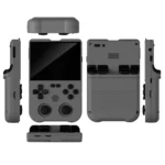 Back and side profile of Ampown XU10 handheld retro game device