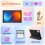 Android 15 Tablet 10-inch Quad-Core 12GB RAM 64GB Storage - Image 2