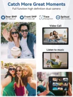 Side view of Android 15 tablet with slim profile