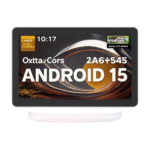 Android 15 tablet with 10-inch IPS display and AI smart speaker charging dock