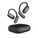 Anker Soundcore Aerofit 2 earphones resting on surface highlighting ABS material
