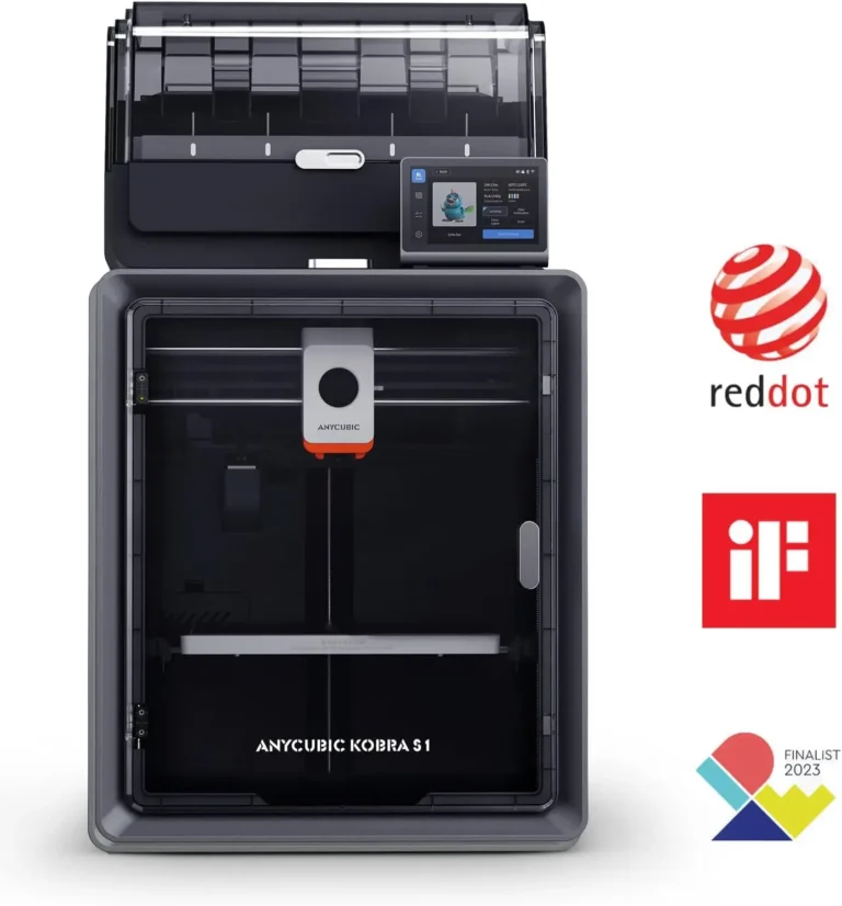 Anycubic Kobra S1 Combo multi-color 3D printer with large build volume and high-speed printing