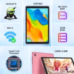 BAKEN 10-inch Android 14 Tablet with Quad-Core CPU 32GB - Image 2