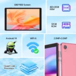 BAKEN 10-inch Android 14 Tablet with Quad-Core CPU 32GB - Image 5