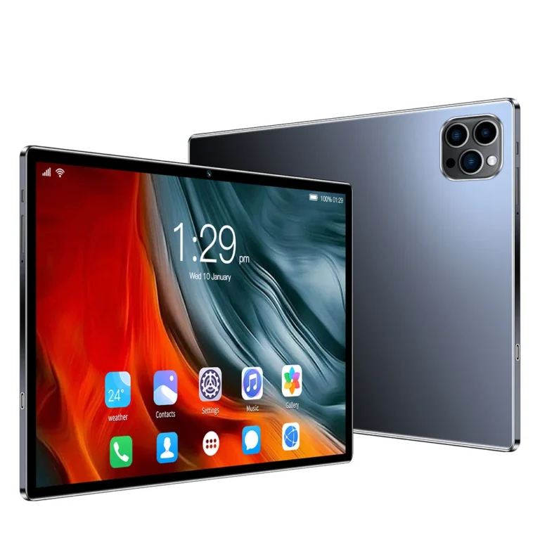 BDF P37 tablet side showing ports and slim design