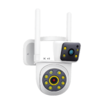 BESDER 12MP dual-lens PTZ WiFi security camera black dome outdoor