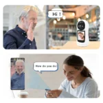 BESDER baby monitor mounted with pan and tilt functionality