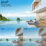 BESDER vandal-proof dome camera mounted for surveillance