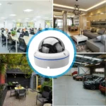 Night vision LED array on BESDER 8MP dome camera
