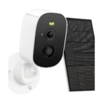 BESDER 4MP solar powered outdoor WiFi security camera front view