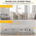 BESDER mini dome camera with two-way audio feature displayed