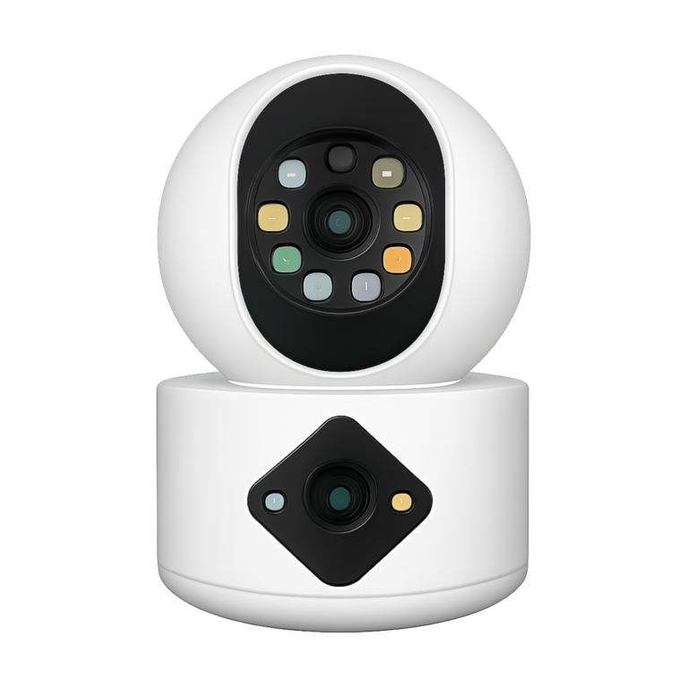 BESDER 4MP dual lens WiFi baby monitor camera front view