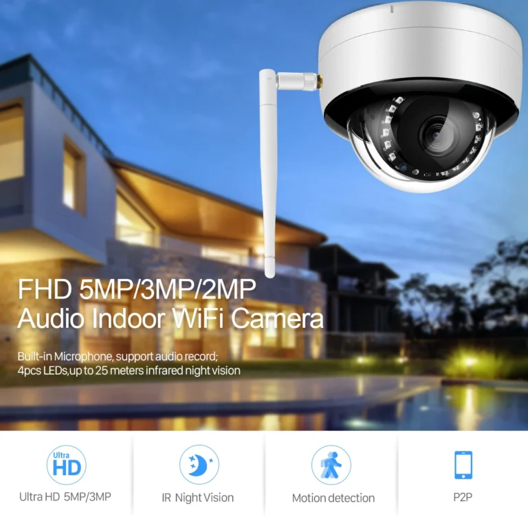 BESDER 5MP wireless dome camera with night vision