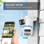 Outdoor BESDER wifi camera with waterproof housing mounted