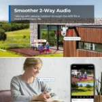 BESDER wifi camera with two-way audio speaker and microphone