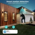 Close-up of BESDER 8MP POE camera with metal waterproof housing