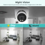 BESDER 8MP POE camera night vision LED illumination