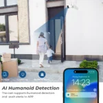 BESDER 8MP PTZ outdoor security camera with antenna and metal shell