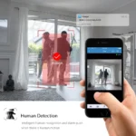 BESDER 8MP 4K IP camera installation with rainproof set