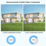 Front view of BESDER 8MP 4K IP camera with mounting bracket