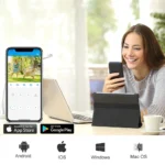 BESDER 8MP 4K IP camera nighttime IR night vision demo