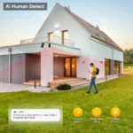 Weatherproof BESDER solar powered outdoor security camera