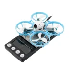 BETAFPV Meteor75 Pro packaged accessories including batteries, charger, and spare props